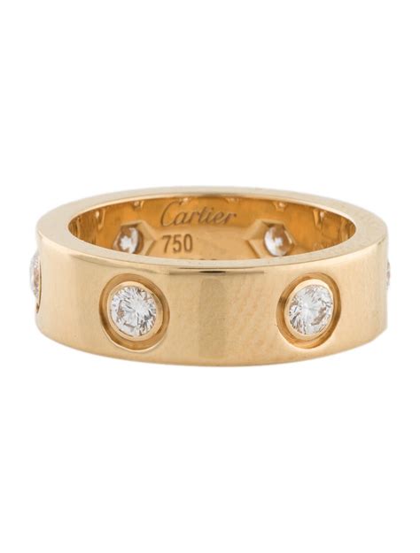 cartier ring box|cartier 6 diamond love ring.